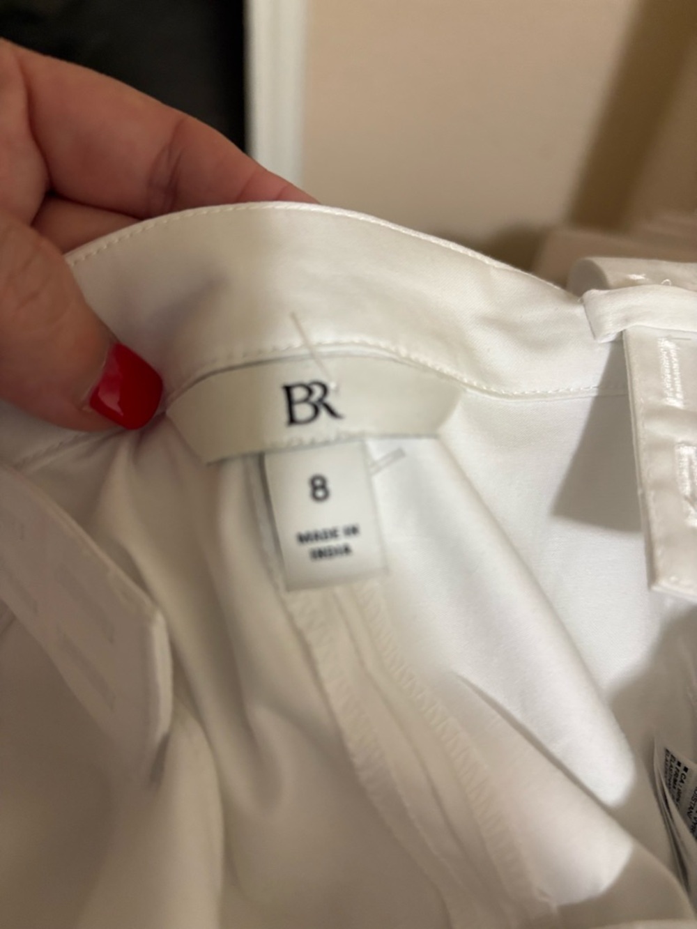 Banana Republic White Sleeveless Cotton Wideleg Cotton blend Jumpsuit Size 8 - Picture 14 of 16